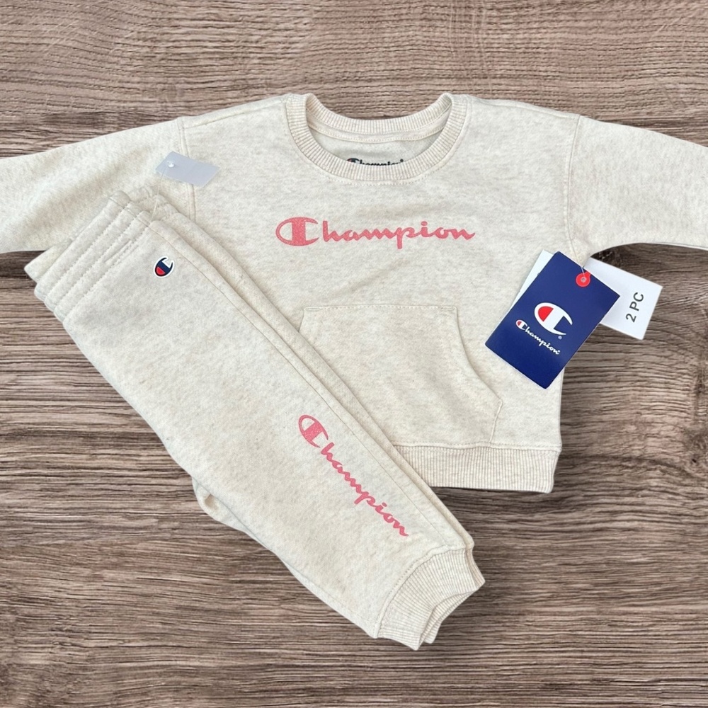 Champion Baby Girls NWT Two Piece Set (Sweatshirt & Joggers) - 9m